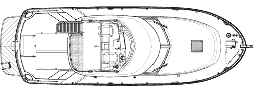 「CR-33」側面図、デッキレイアウト