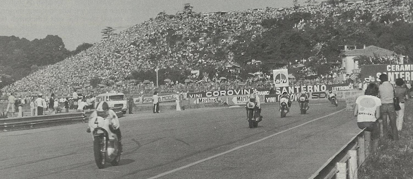 G. Agostini winning at the Italian GP