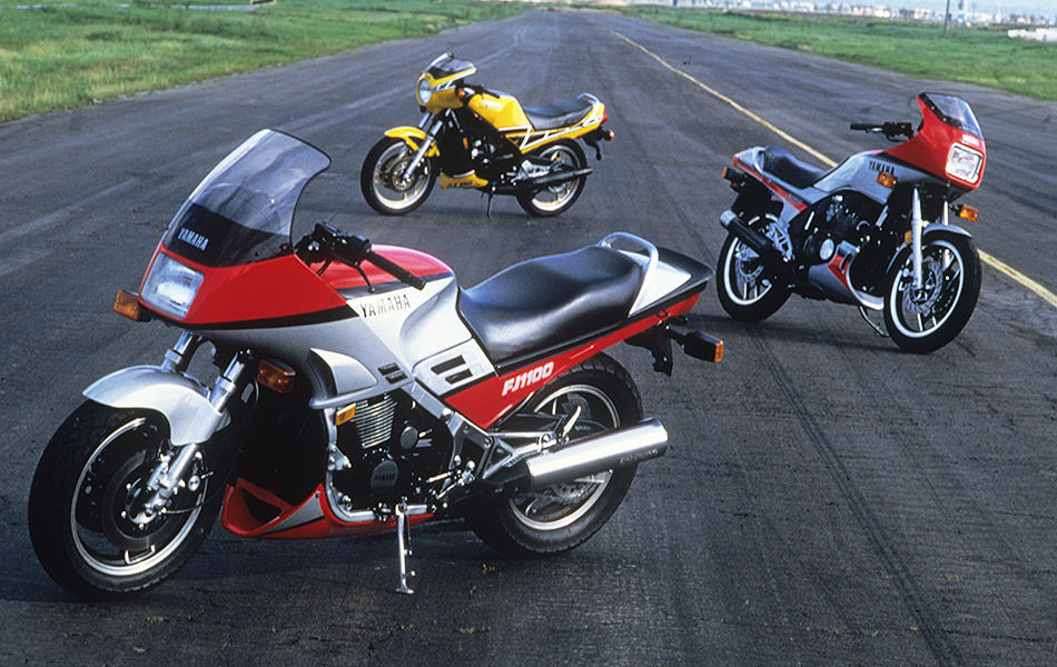 The models representing Yamaha’s sport bike lineage