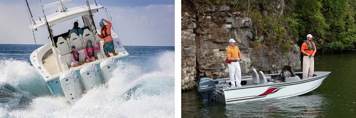 Marine engine usage scenes
