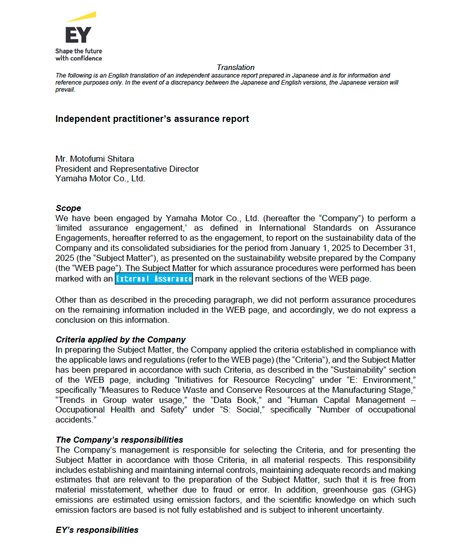 External Assurance