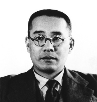 Genichi Kawakami when he became Yamaha Motor's first president in July 1955