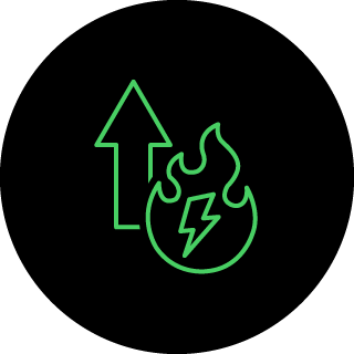 Increased power and riding range