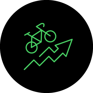 Increased power and riding range