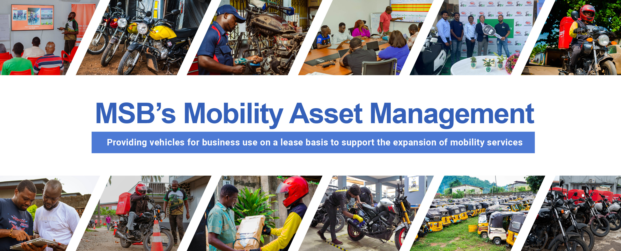 MSB’s Mobility Asset Management　Providing vehicles for business use on a lease basis to support the expansion of mobility services