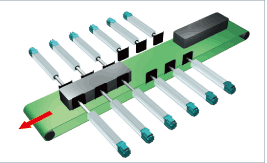 Device to shift workpiece in width direction