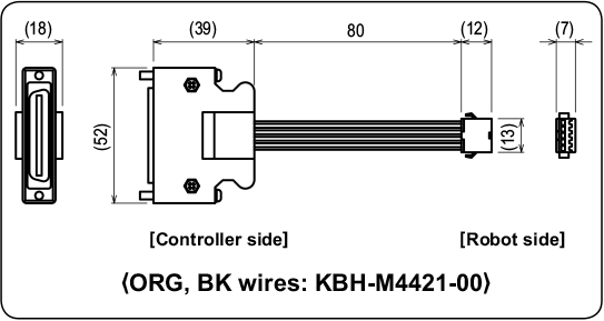 ORG, BK wires : KBH-M4421-00