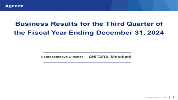 Announcement of business results for the 3rd Quarter ended September 30, 2024