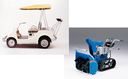 Creating new demand ? birth of golf cars and snow throwers
