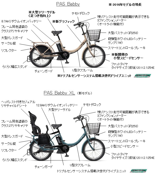 電動自転車 YAMAHA PAS BABBY XL ヤマハ パスバビー - 自転車本体