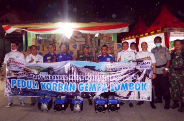 インドネシア　ロンボク島地震支援