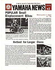 1974 Yamaha News No.1