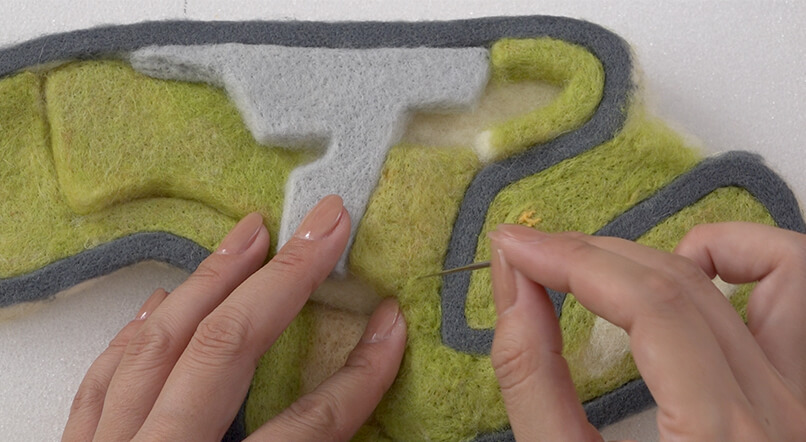 コース内側の作り込み