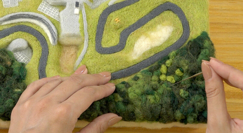 コース外側に森を作る