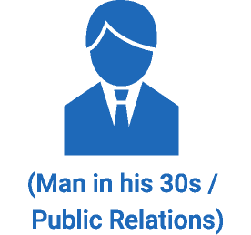 (Man in his 30s /  Public Relations)