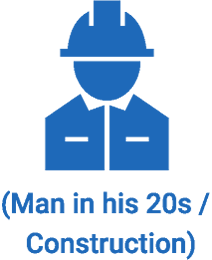 (Man in his 20s / Construction)