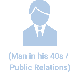 (Man in his 40s / Public Relations)