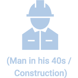 (Man in his 40s / Construction)