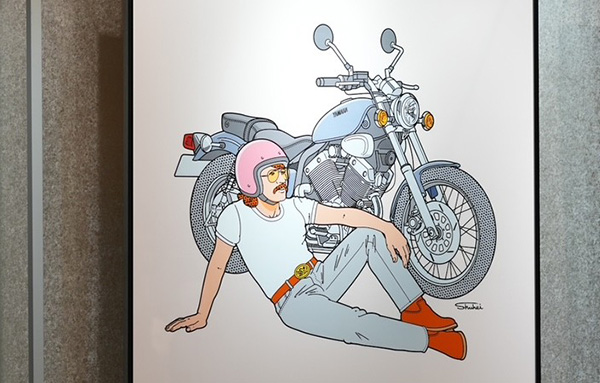 イラストレーターが描くYAMAHAバイクのあるスタイル展