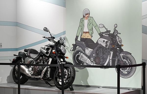 イラストレーターが描くYAMAHAバイクのあるスタイル展
