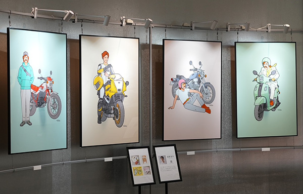 イラストレーターが描くYAMAHAバイクのあるスタイル展