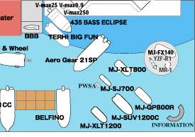 Layout of the Yamaha Booth