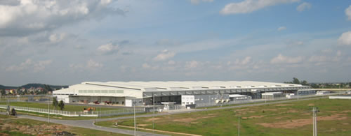 View of the new, second factory