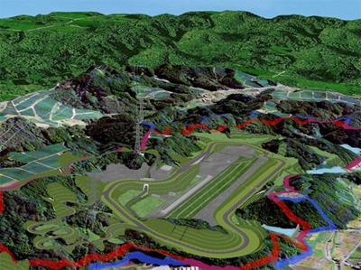 Artist's image of the completed Yamaha Motor Kikugawa Test Course