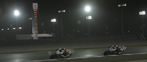 The Qatar GP was the first night race ever in MotoGP history