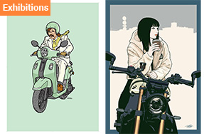 イラストレーターが描くYAMAHAバイクのあるスタイル展
