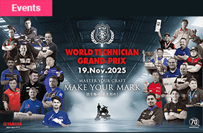 On November 19th (Wed.) the “World Technician Grand Prix” (WTGP) will be broadcast live as the best Yamaha mechanic in the world is selected.