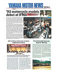 1992 Yamaha News No.7