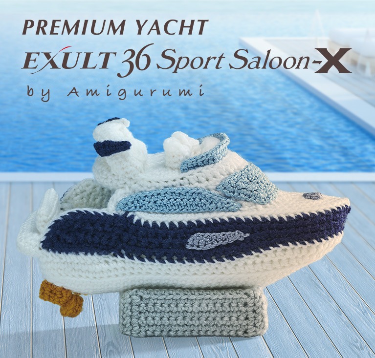 Premium Yacht (EXULT36 Sports Saloon) made by amigurumi