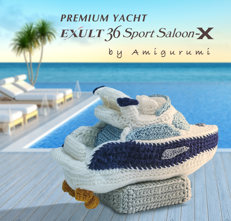 Premium Yacht (EXULT36 Sports Saloon) made by amigurumi