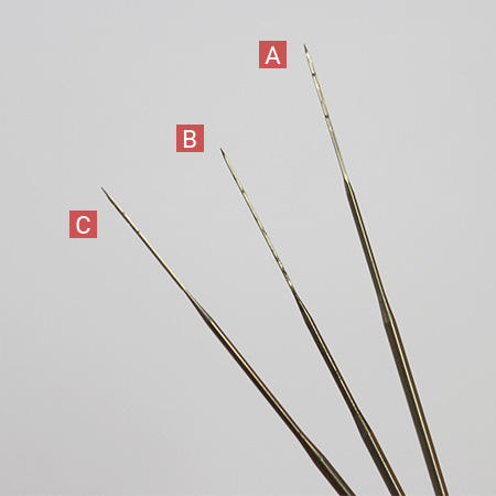 3 types of needle
