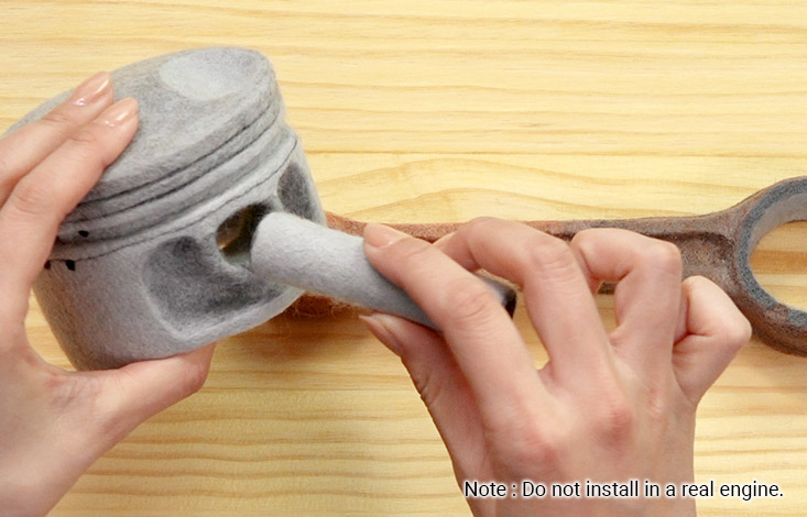 SR Piston by Needle Felting how-to guide