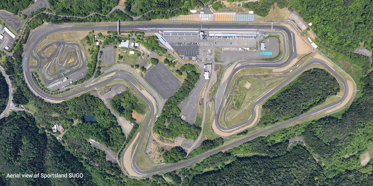 Aerial view of Sportsland SUGO