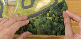 Make woods around the course outside