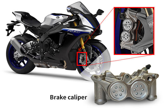 YZF-R1M brake caliper