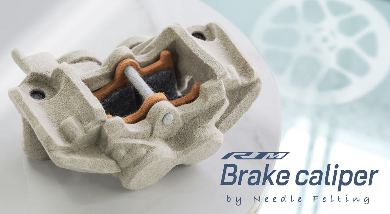 YZF-R1M brake caliper by Needle felting